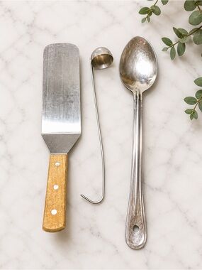 Vollrath Stainless Steel Kitchen Utensils Spatula Ladle Serving Spoon USA Japan